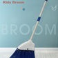 Xifando Kids Broom-Housekeeping Cleaning Tool For Kids Pretend Playing,Retractable Small Broom For Littler Helper(White+Blue)