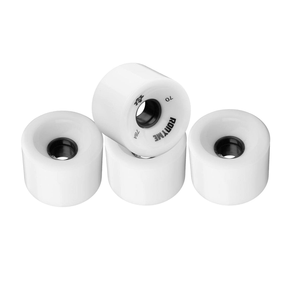 4X Ronyme 78A Skateboard Wheels Replacement 70X51mm Longboard Parts White