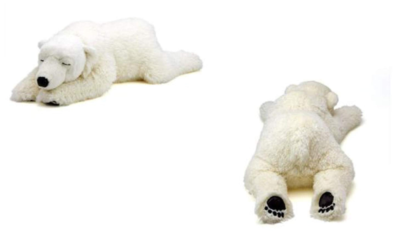 TAMMYFLYFLY Plush Polar Bear Stuffed Animal Toy, 14" Soft White Plush, Cute Design