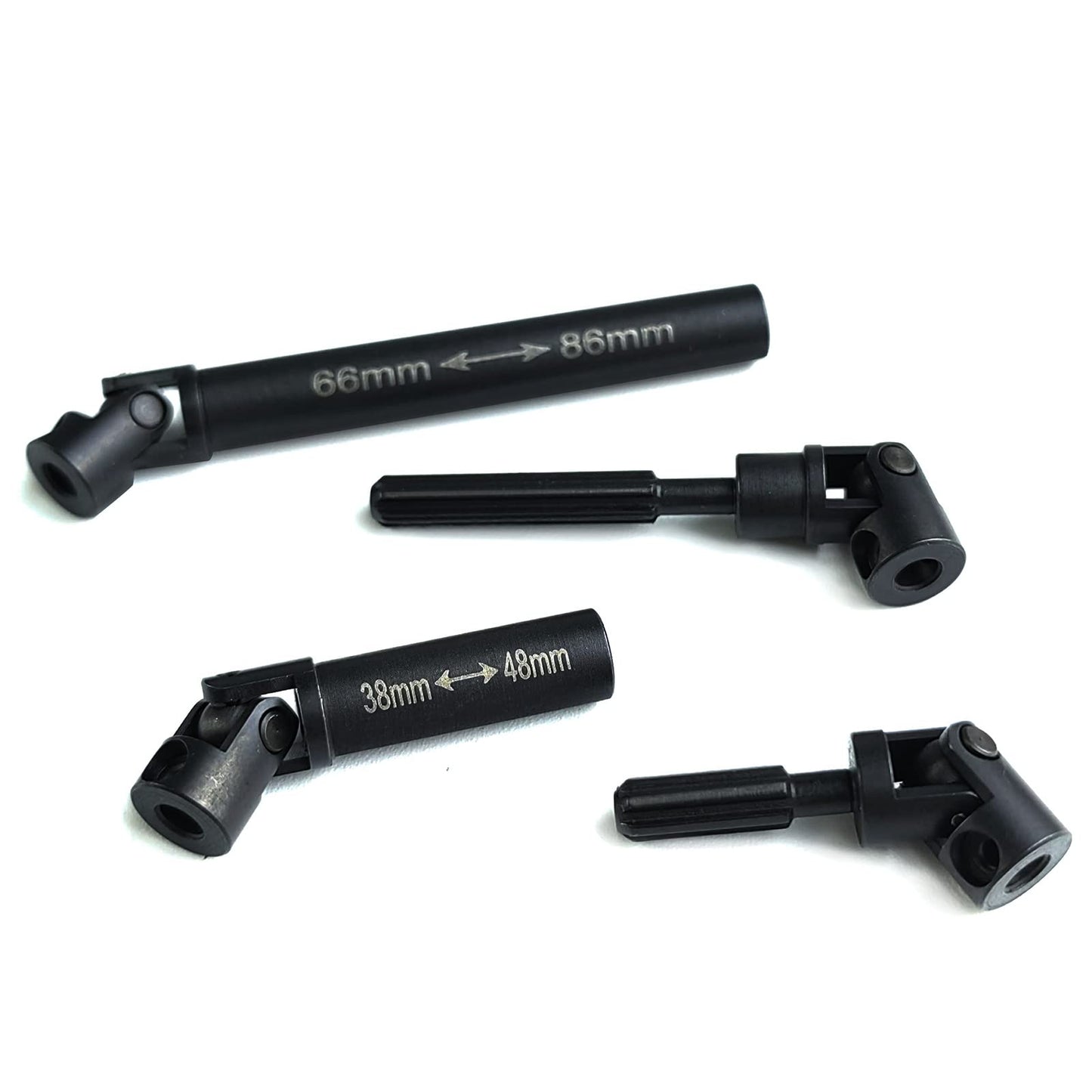 Benedict Harry 1Pair Metal Driveshaft Shaft for Axial SCX24 AXI0005 RC Model Car Upgrade Parts