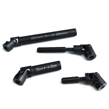 Benedict Harry 1Pair Metal Driveshaft Shaft for Axial SCX24 AXI0005 RC Model Car Upgrade Parts