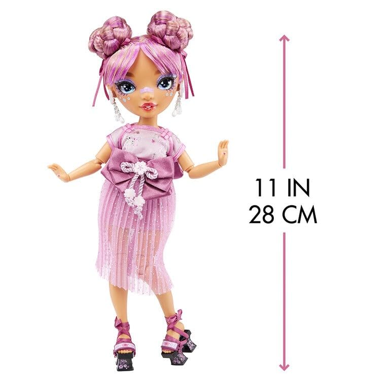 Rainbow High Lila Yamamoto- Mauve Purple Fashion Doll. 2 Designer Outfits To Mix & Match With Accessories, Great Gift For Kids 6-12 Years Old And Collectors