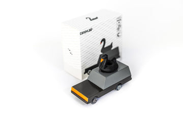 Candycar Wooden Diecast Collection - Black Swan Wagon, Premium Handcrafted Beech Wood Toy Car