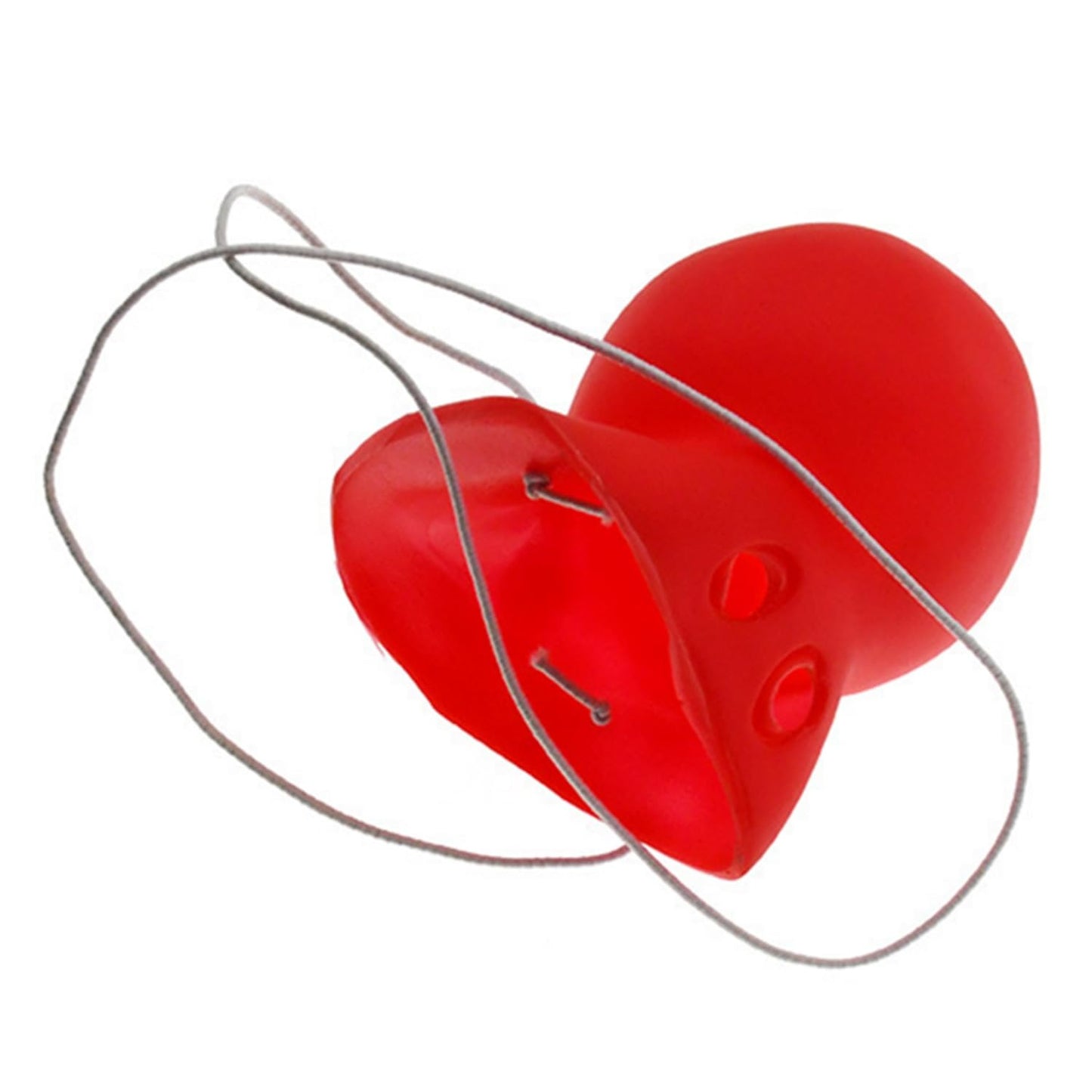 Dzrige 3Pcs Red Clown Nose Rubber Clown Nose Honking Squeaking Clown Nose Cosplay Party Fun Stage Halloween Performance Props Fe