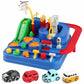 Ameeha Car Race Track Adventure Toys For 3+ Year Old Boys & Girls, Pre Educational Learning Puzzle Gift For Babies- Multicolor (