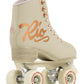 Rio Roller Rose Roller Skates - Unisex Indoor/Outdoor Quad Roller Skates For Women And Men (Mens 7 / Ladies 8, Cream/Rose Gold)