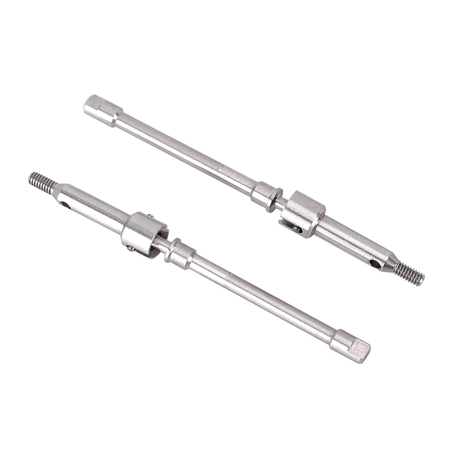 INJORA Steel 4mm Extended Dogbone Axle Shaft for INJORA SCX24 Aluminum Axles Replacement(Front)