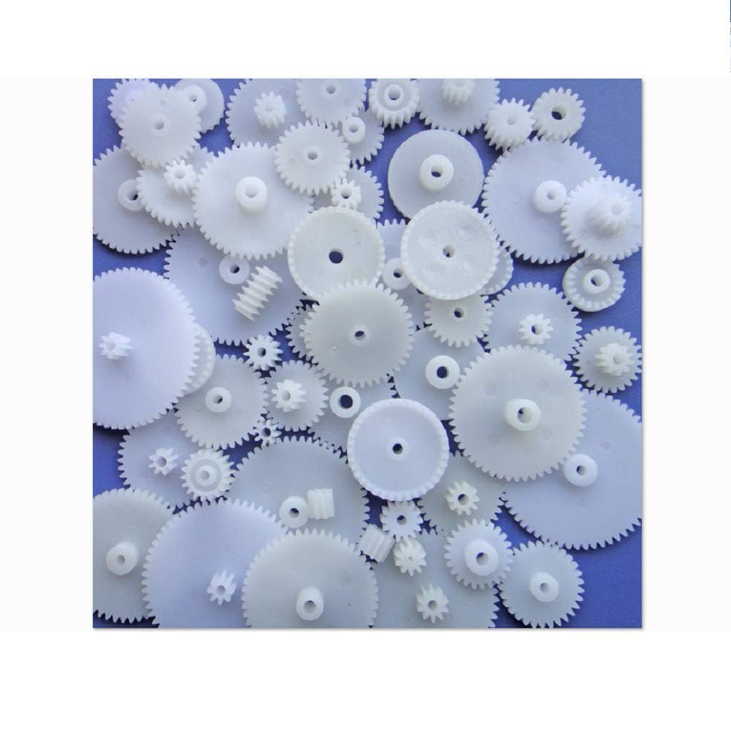 58Pcs Plastic Gears Module 0.5 For Dc Motor Diy Model Toys Rc Car Robot