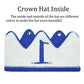Lujuny Knit 1st Birthday Hat - Happy Baby Crown Headband Cap for Party Costume Photoshoot (BLUE)