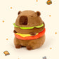 Popotato Realistic Capybara Burger Plush - 7.87 Capybara Stuffed Animal Plushie - Plushy And Squishy- Cute Toy Gift For Boys A