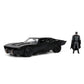 Dc Comics 1:24 The Batman Batmobile Die-Cast Car W/ 2.75' Batman Figure, Toys For Kids And Adults,Black/Silver