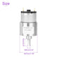 Dmiotech Micro Dc 12V 10Rpm Geared Motor With Bracket Gear Reduction Motors 37Mm Diameter Gearbox Micro Speed Reduction For Rc C