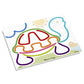 Melissa & Doug Rainbow Cord Picture & Pattern Maker Draw with Cords - 39 Cords, 6 Double-Sided Cards to Trace