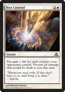 Magic The Gathering - Riot Control (6) - Dragon's Maze