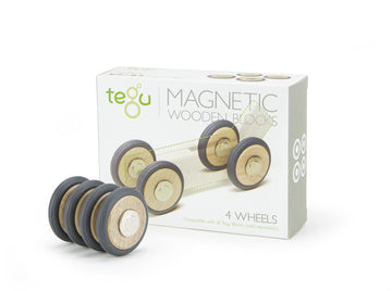 4 Pack Tegu Magnetic Wooden Wheels