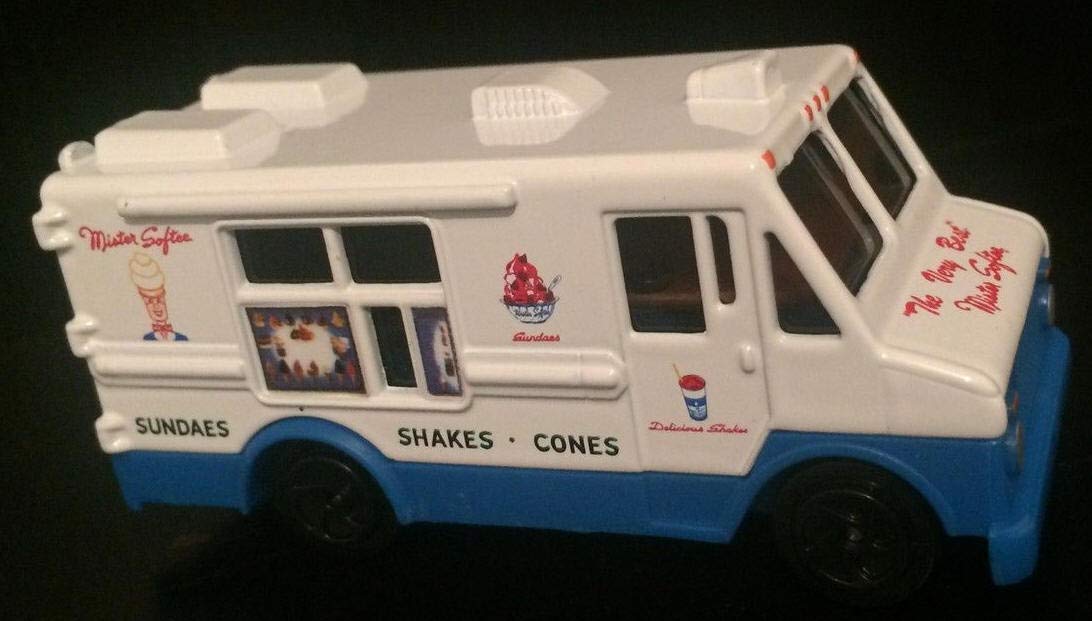 Hobby Mega Mister Softee Diecast Ice Cream Truck 1/72 Scale Multicolour Metal