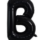 Toniful 40 Inch Large Black B Letter Balloons Jumbo Helium Balloons,Foil Mylar Big Alphabet Balloons For Birthday Party Annivers