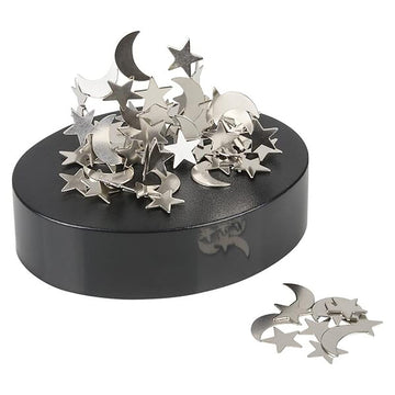 The Dreidel Company Magnetic Sculpture Building Blocks  Create Your Own Masterpiece  Development and Stress Relief  3.5 Inch (Moon & Stars)