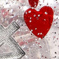 Sirius Dice Poly Set - Hearts w/Silver (7)
