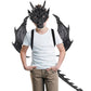 Kids Dinosaur Costume Dress Up Wings Dragon Tail Mask Set Halloween for Children Birthday Party Favors Gifts (Purple)