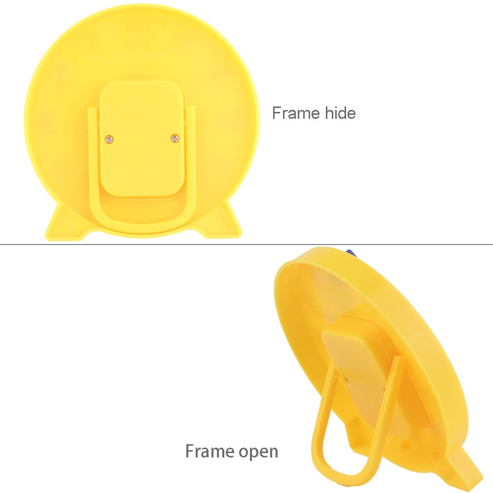 Dhchapu Student Learning Clock Time Teacher Gear Clock 4 Inch 12/24 Hour