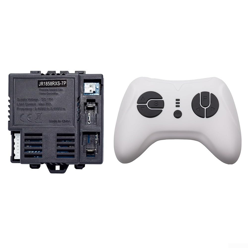Shophubio 2.4G Remote Control Receiver Controller, For Children Electric Car JR1858RXS7P, 12V Soft Start Wireless Transmitter A