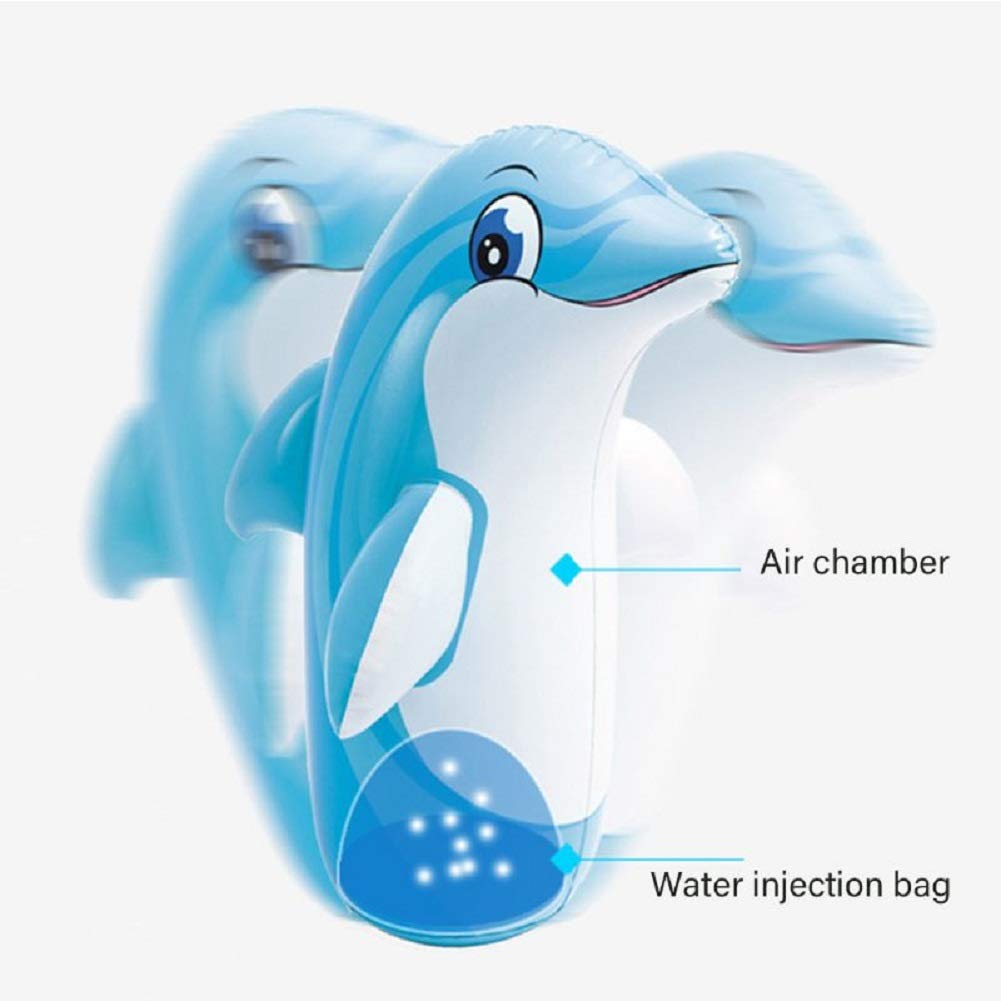 Intex Inflatable Bop Bag - 3D Tiger, Dinosaur & Dolphin - Random Color - PVC Material