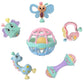 Jbm Enterprise Colorful Cute Pastel Baby Rattle Teether Toy Set  Safe BpaFree NonToxic Soft Sound Animal Shape Toys For Newbo