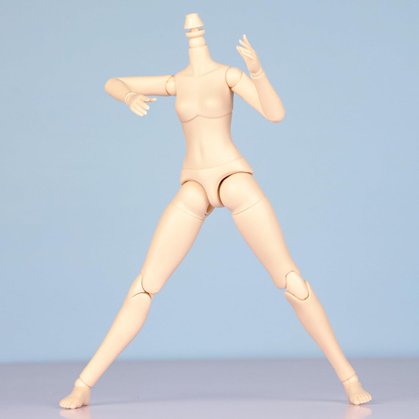 Ymy Female Doll Body Obitsu22 Obitsu24 Bjd Girl Doll For Gsc, Blythe,Icy,1/6 Scale Bjd Doll Head (Normal White-8.66 In)