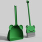 Scktyzs Mini Broom With Dustpan For Boy I Kids Small Cleaning Set Combo Pretend Play I Toddler Kitchen Dress Up Toys-Frog Green