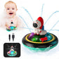 Nunube Toy Baby Bath Toys, Automatic Spray Water Toddler Bath Toys, Induction Sprinkler Bathtub Toys, Rechargeable Flashing Ligh