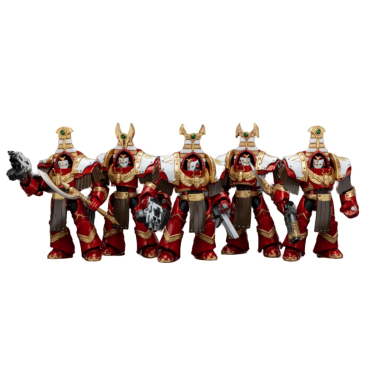 JOYTOY Warhammer 40K Thousand Sons 5Pcs Sekhmet Terminator Cabal 1:18 Scale Action Figure Mecha Joy Toy Collection Model 5.35in