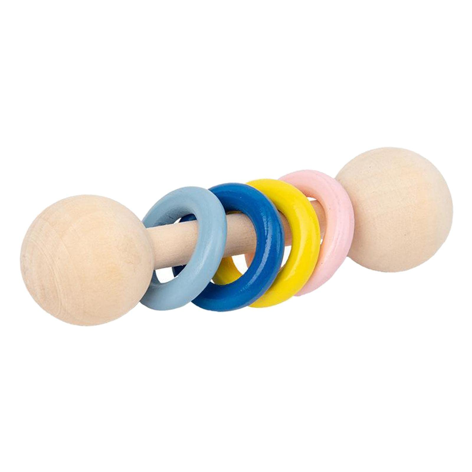 Trendivibe Baby Rattles Teethers For Newborn Hand Development Rattle Toys Infants Gifts 4 Ring| Baby Learning Toy | Infant Activ