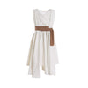 Ruikajia Rey Costume Chewbacca Rhinestone Princess Leia Costume Darth BB8 R2D2 (beige, 3 Years)