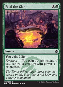 Magic The Gathering - Feed The Clan (132/269) - Khans of Tarkir