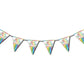 Rainbow Birthday Party Flag Banner - 12 Ft, 1 Pc
