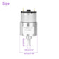 Dmiotech Micro Dc 12V 30Rpm Geared Motor With Bracket Gear Reduction Motors 37Mm Diameter Gearbox Micro Speed Reduction For Rc C