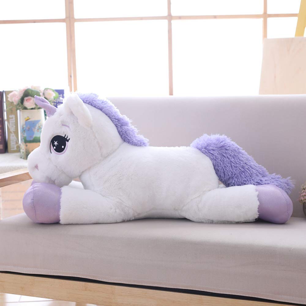 Sofipal Giant Unicorn Stuffed Animal Toys,Soft Large Unicorns Plush Pillow Cushion For Birthday,Valentines,Bedroom (White, 43')