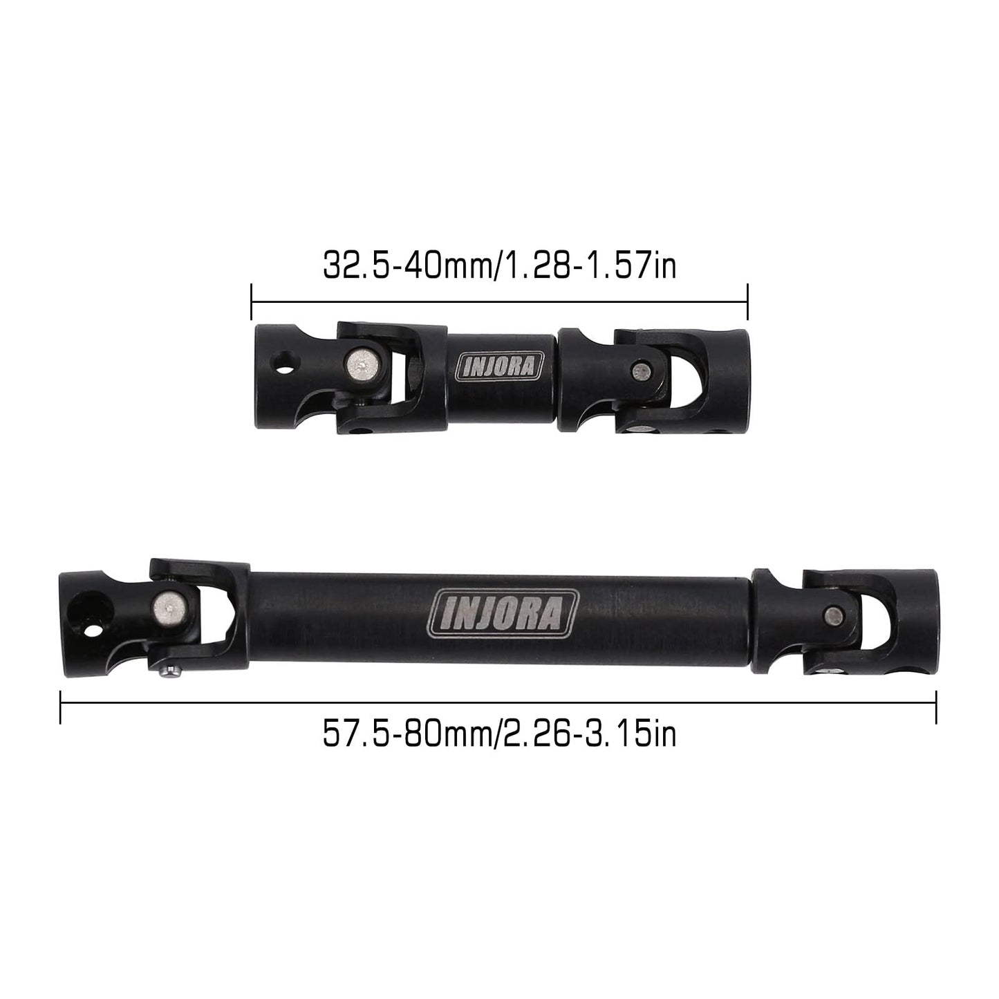 INJORA RC Steel Center Drive Shaft Upgrades Accessories for 1/24 RC Crawler Car Axial SCX24 Deadbolt GX470 Upgrate Parts