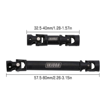 INJORA RC Steel Center Drive Shaft Upgrades Accessories for 1/24 RC Crawler Car Axial SCX24 Deadbolt GX470 Upgrate Parts