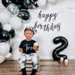 Black Number 2 Balloon 40 Inch, 2 Balloon Number, 2Nd Birthday Decorations For Baby Girls Boys Toddlers