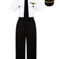 Scypruth Airline Pilot Costume For Kids Captain Pilot Uniform For Career Day Halloween Dress Up Birthday Gifts