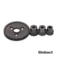 Globact 54T 0.8 32 Pitch Metal Steel 3956 Spur Gear with 15T/17T/19T Pinions Gear Set for Traxxas Slash 4x4 4WD/2WD VXL Rally VX