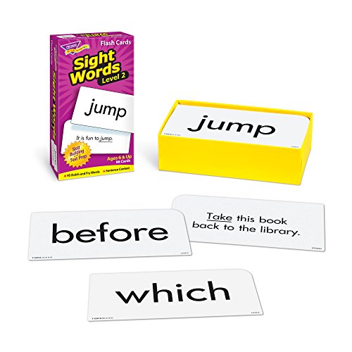 Trend Enterprises: Sight Words Level 2 Skill Drill Flash Cards, Dolch And Fry Words, Sentence Context, Great For Skill Building And Test Prep, 96 Cards Included, For Ages 6 And Up