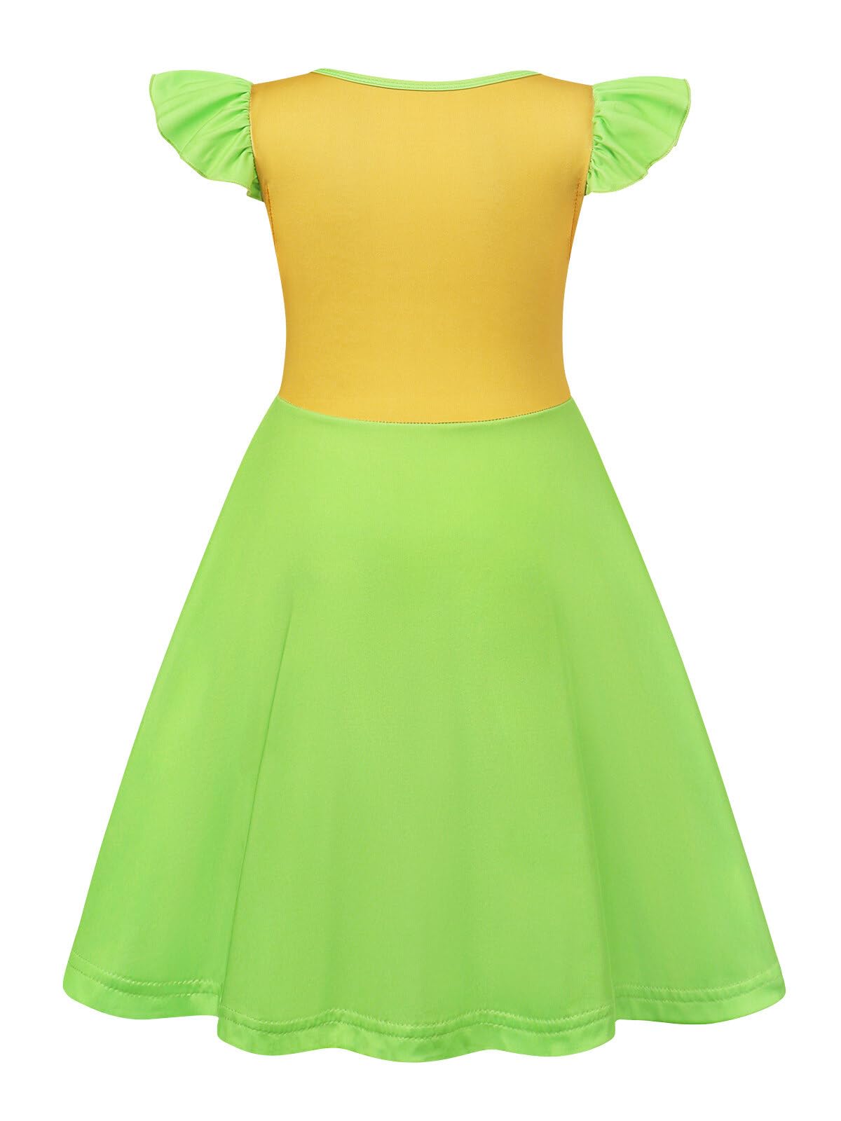 Sukyfecde Princess Dress For Toddler Girls Halloween Costume Outfits Birthday Dress Up Clothes 9-10 Years Green