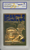 Mickey Mantle 1996 23Kt Gold Cardbaseball'S All-Time Great Graded Gem Mint 10