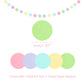 Litaus Macaron Birthday Decorations - Pack Of 20 | Happy Birthday Banner, Tissue Paper, Swirls, Garland | Birthday Decorations F