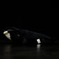 Simulation Bowhead Whale Plush Toy - Black Long Lifelike Whale Stuffed Toys, Super Soft Realistic Sea Simulation Balaena Mysticetus Dolls Plush Gift Collection For Kids, 17Inches (Bowhead Whale)