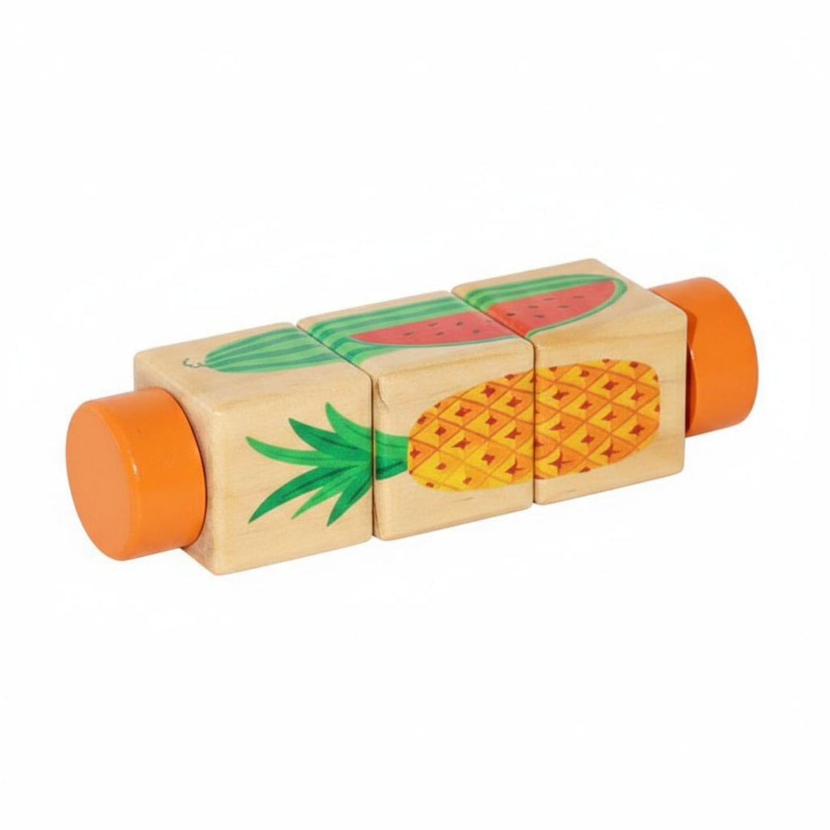 Ojiva 5 Pieces Educational Creature Rotating Game Fine Movement Skills Rotating Creature Game HandEye Coordination Wooden Match