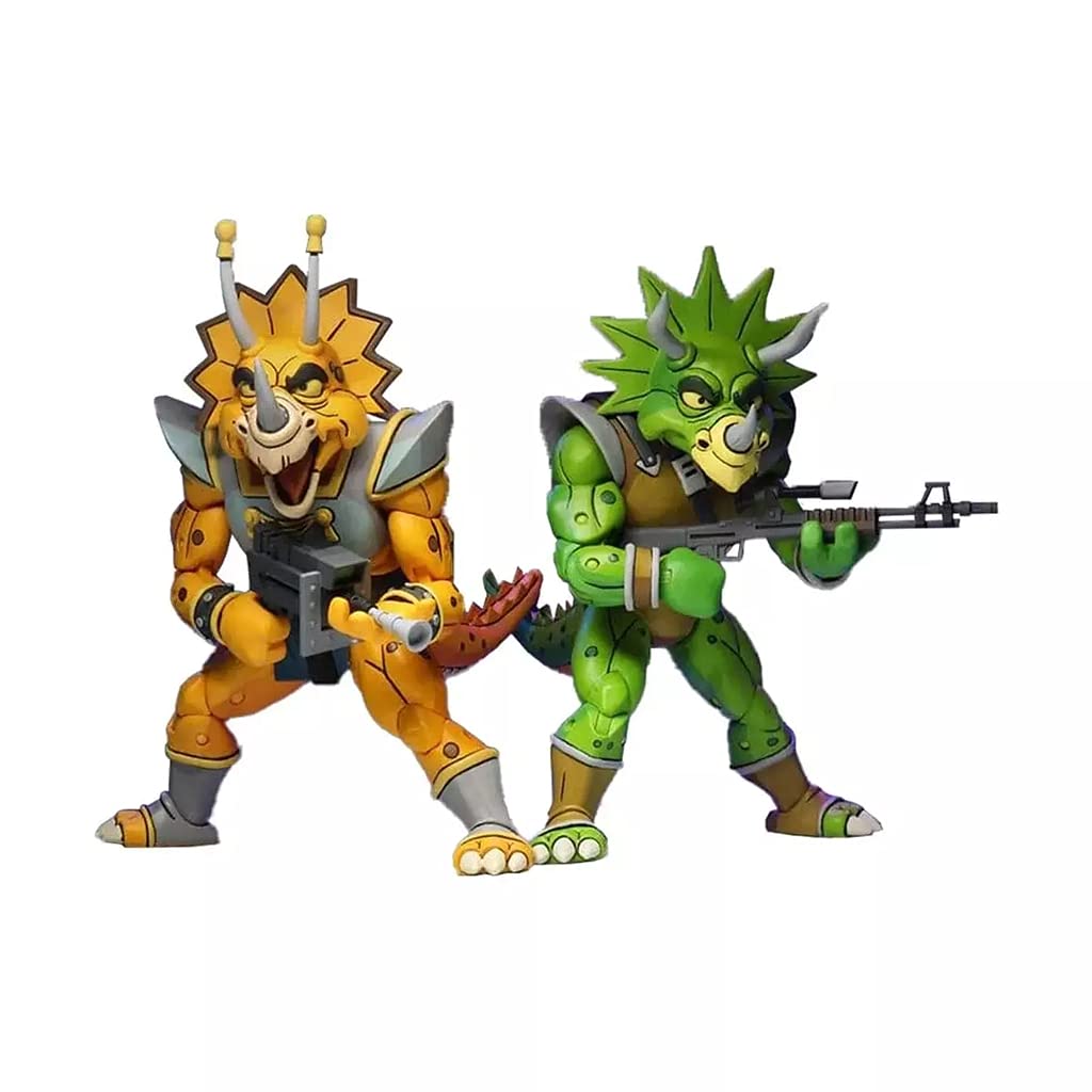 Neca 7' Tmnt Cartonn Captain Zarax & Zork 2 Pack Figure